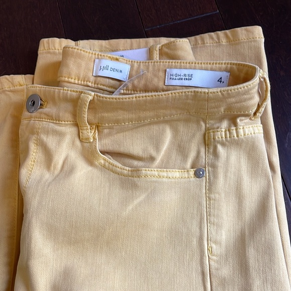 J.Jill Yellow Denim Jeans ** please see sizing. These run LARGE. 30 in waist. - Picture 9 of 9